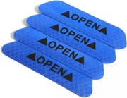 Reflecterende Stickers | Auto Reflecterende Deur Sticker | Reflecterende Strips | Open Portier | Veiligheid | Reflecterende Strips Voor Fiets | Glow In The Dark Strips | Nacht Strips Veiligheid | Autoaccessoires | Reflecterend Blauw | 4 Stuks