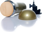 Bossoftoys - Zware Masturbator met grote Vagina - VIbrerende Masturbator - Oplaadbaar - Click & play systeem - - 26-00074 - Masturbator vagina - 9 function - usb rechargeable - Heavy and big size - Wallmounted