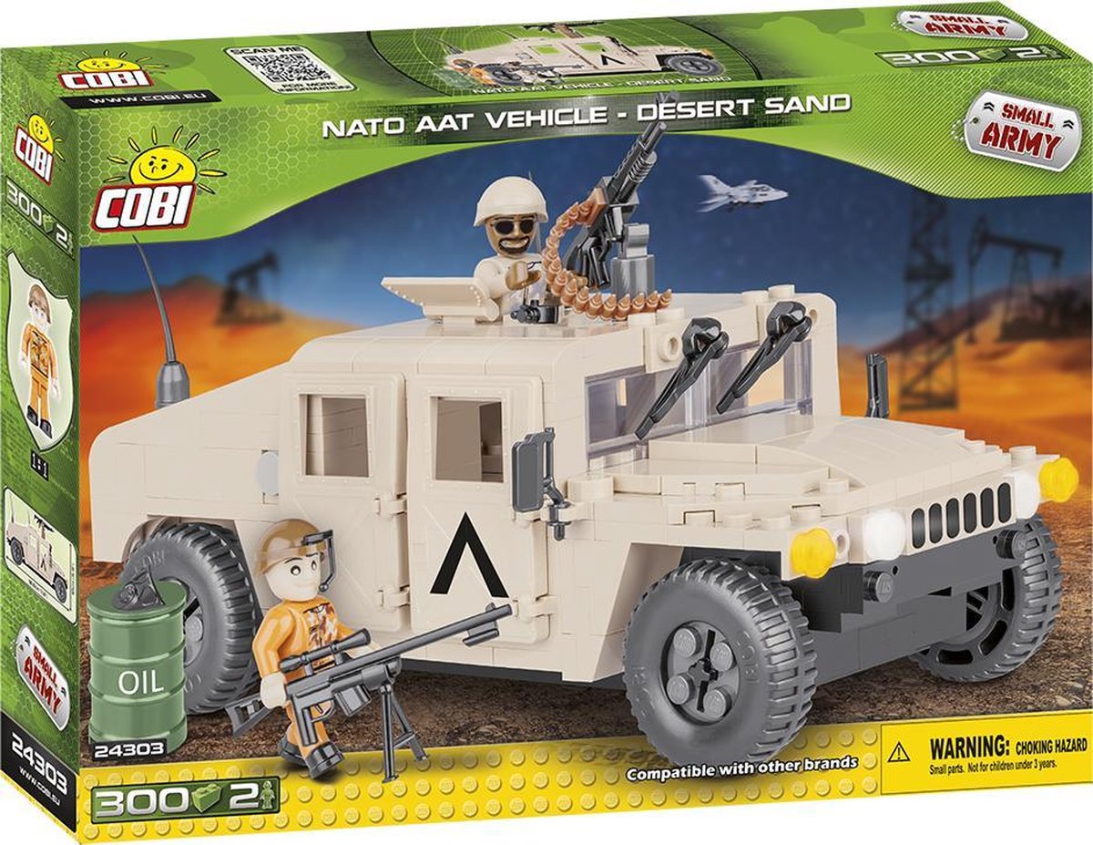 Cobi 300 Pcs Small Army /24303/ Us & Nato Vehicles Desert
