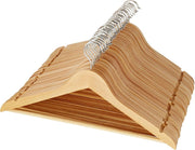 Relaxwonen - 30 Houten Kledinghangers Set - Broekhanger - Kleerhanger Hangers