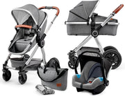 Kinderkraft Veo 3 in 1 Kinderwagen - Inclusief Autostoel - Grey