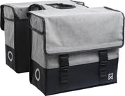 Dubbele Canvas Plus Tas 40 L Grijs/Matzwart