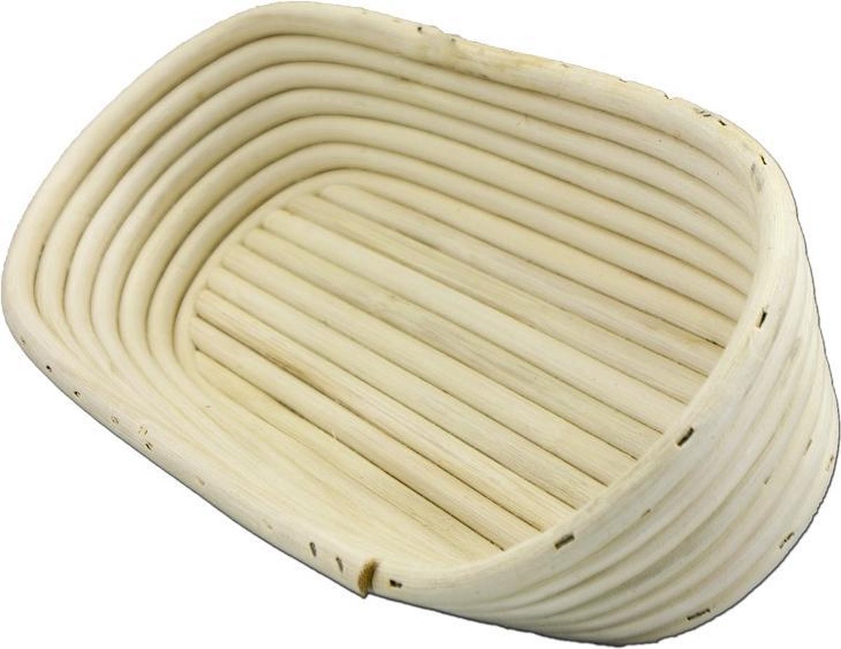 BrandNewCake Rijsmandje Riet Ovaal 35x15cm (900 tot 1200 gram deeg) - Banneton voor Deeg Rijzen en Brood Bakken