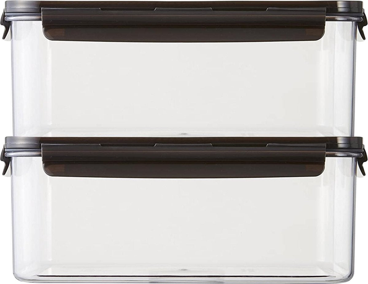 Lock&Lock Modular Vershoudbakjes | Bewaardozen voedsel – Set van 2 stuks – 3