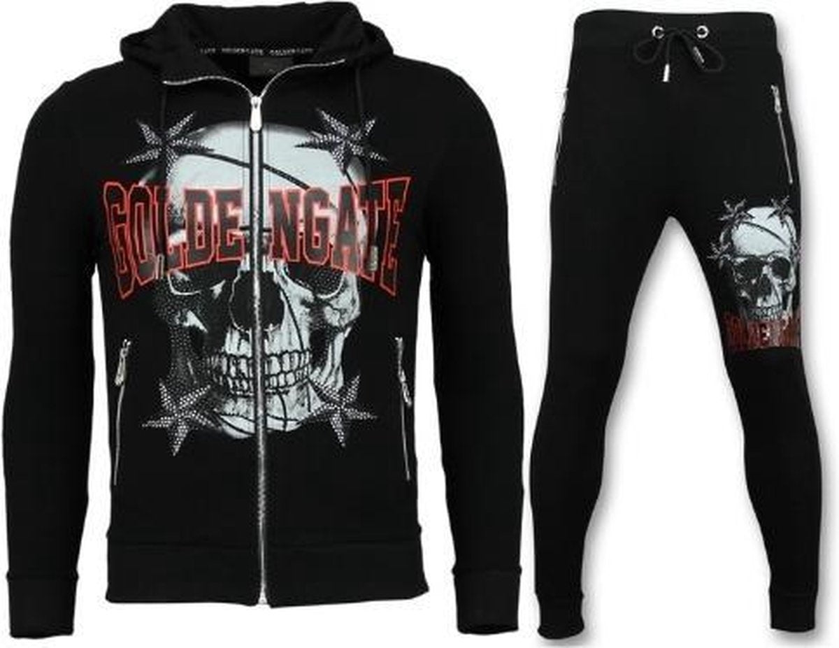 ENOS Heren Trainingspakken Outlet Online Kopen - Joggingpak - Zwart - Maat: XS