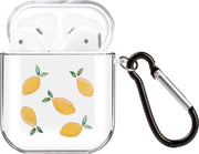 By Qubix - AirPods 1/2 hoesje Painting series - hard case - Lemon - Schokbestendig - AirPods hoesjes