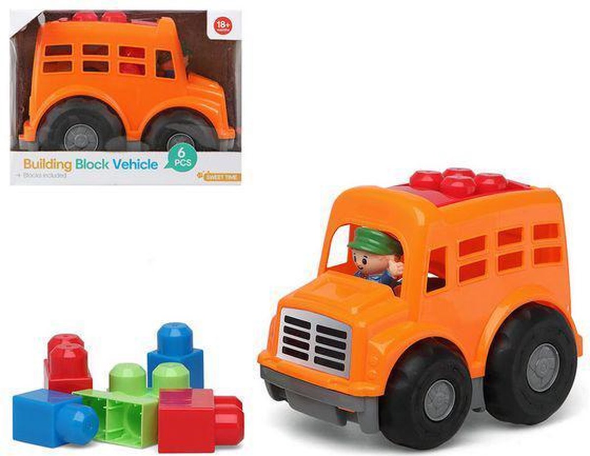 Bouwspel met blokken 114591 Oranje (6 Pcs)