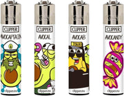 Clipper Lighters - Funny Avocados - 4 stuks