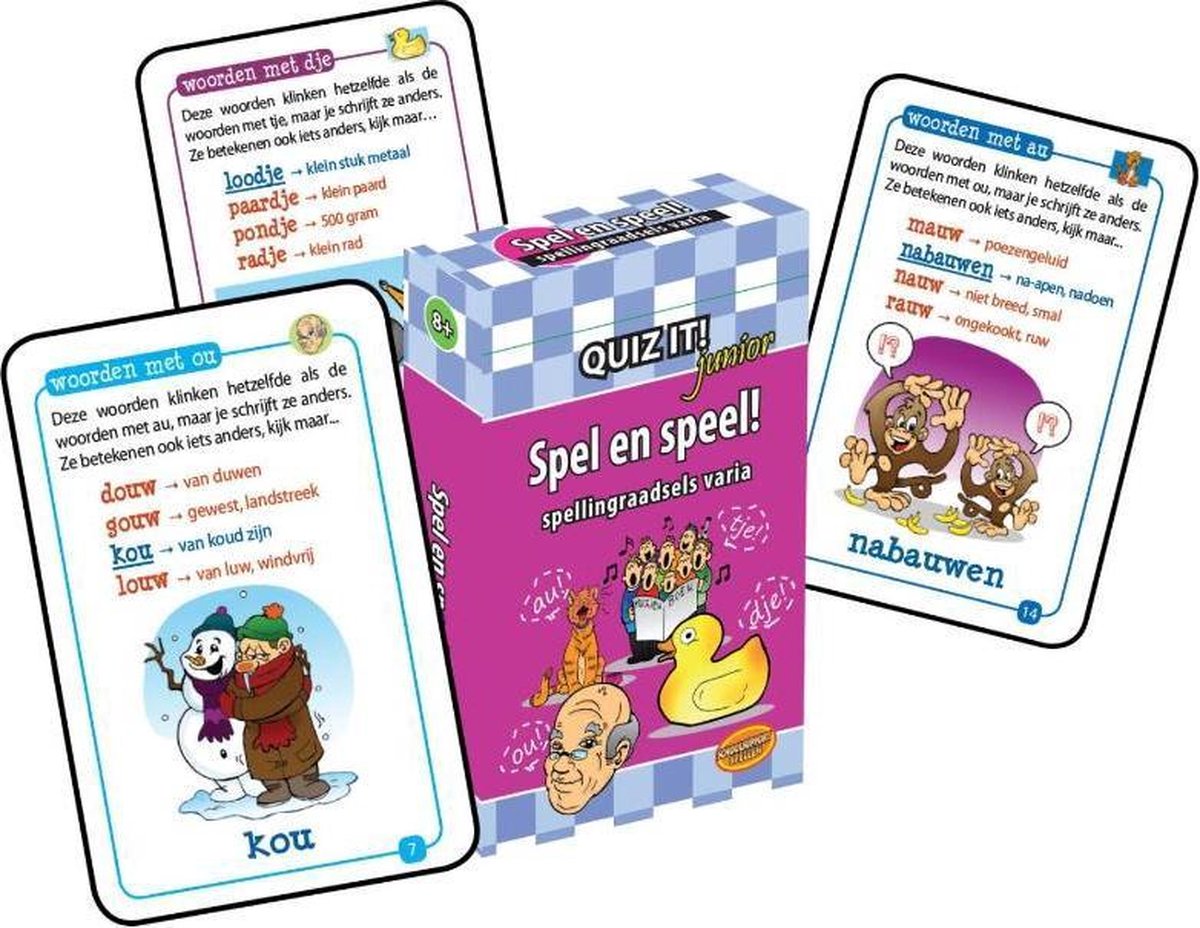 QUIZ IT! Junior Spel en speel - Spellingraadsels varia