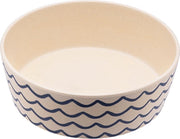 Bamboe voerbak/waterbak voor honden - duurzaam & trendy - Beco Printed Bowls in 5 Kleuren in 2 maten - Kleur: Golven