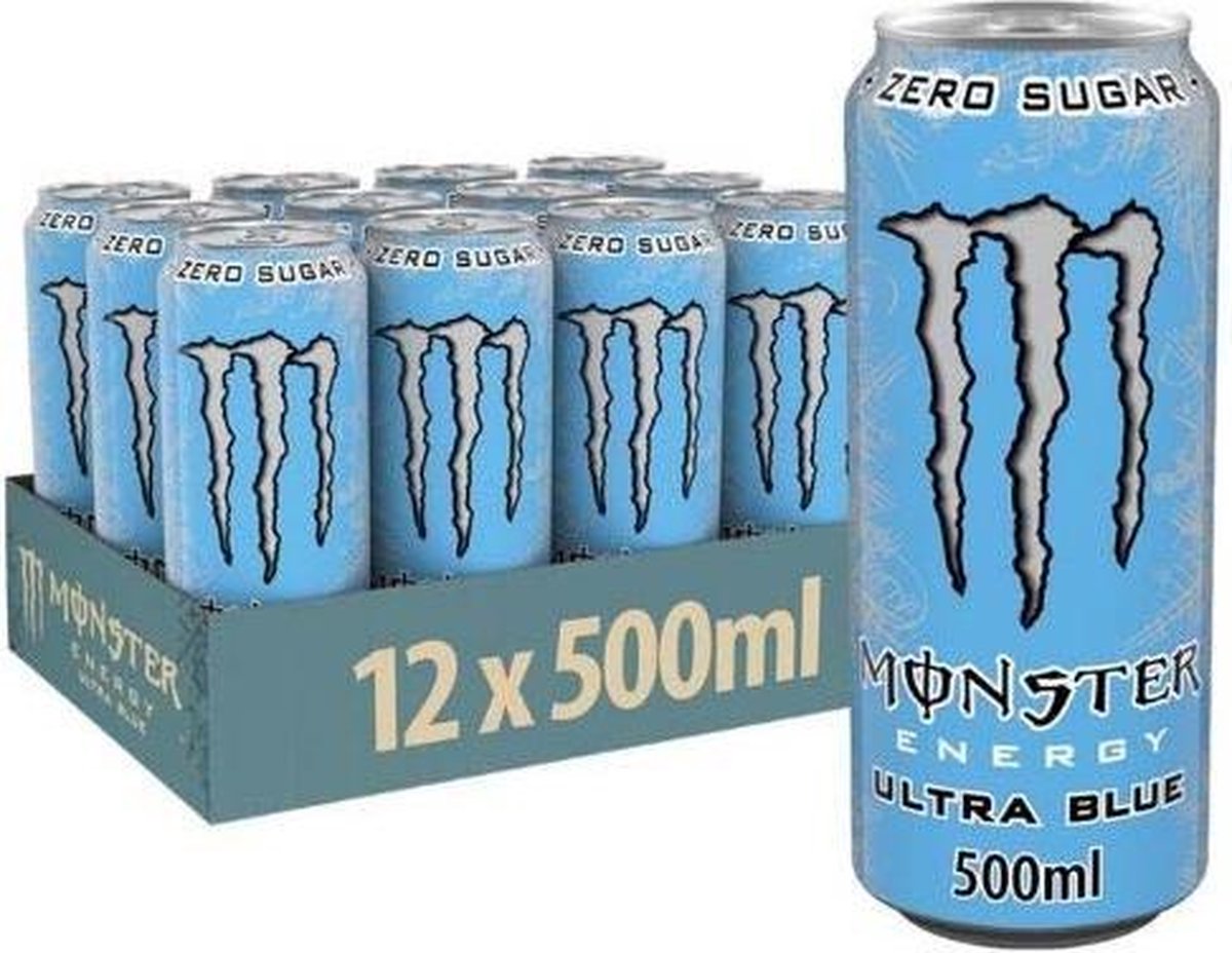 Monster Energy Ultra 12x 500ml Blue