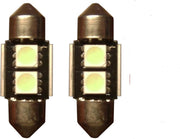2 SMD Rood Canbus LED binnenverlichting C5W 31mm
