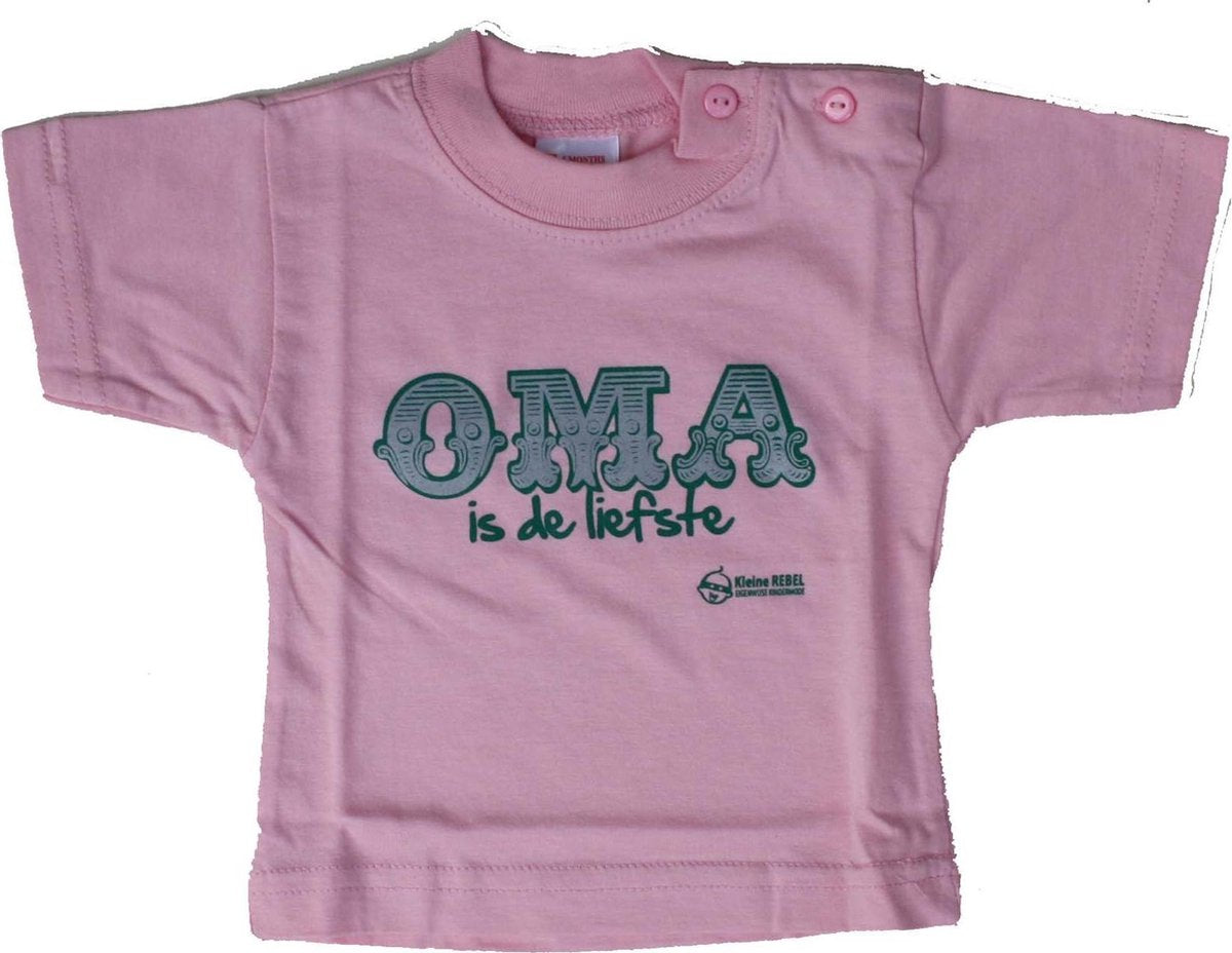 Rebel t-shirt | maat 62 | Oma is de liefste