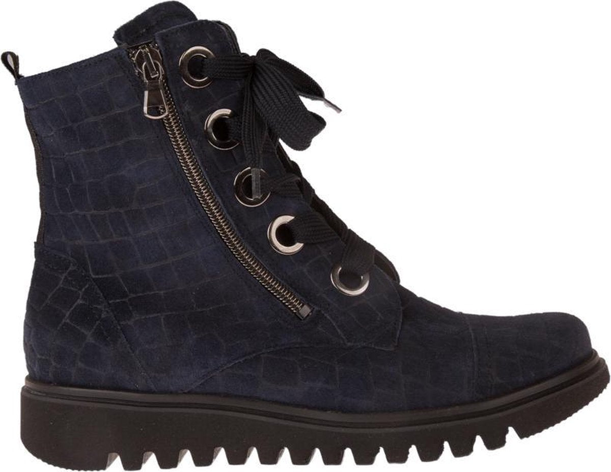 Waldlaufer 926804 veterboot blauw dames maat 6½