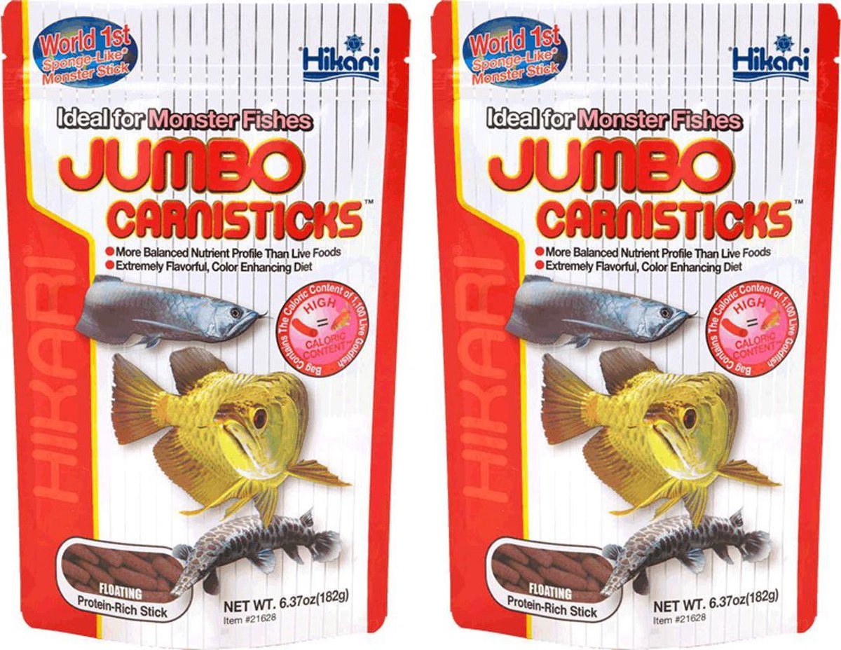 Vissenvoer tropical jumbo carnisticks 182gr per 2 stuks
