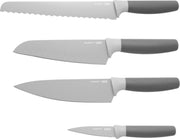 BergHOFF Leo Keukenmessen - Broodmes - Santoku - Koksmes - Schilmes - Set-4