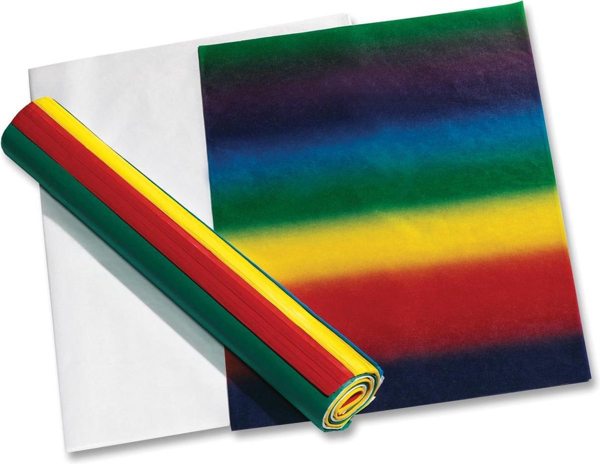 21x Folia zijdepapier geassorteerde kleuren: donkerblauw