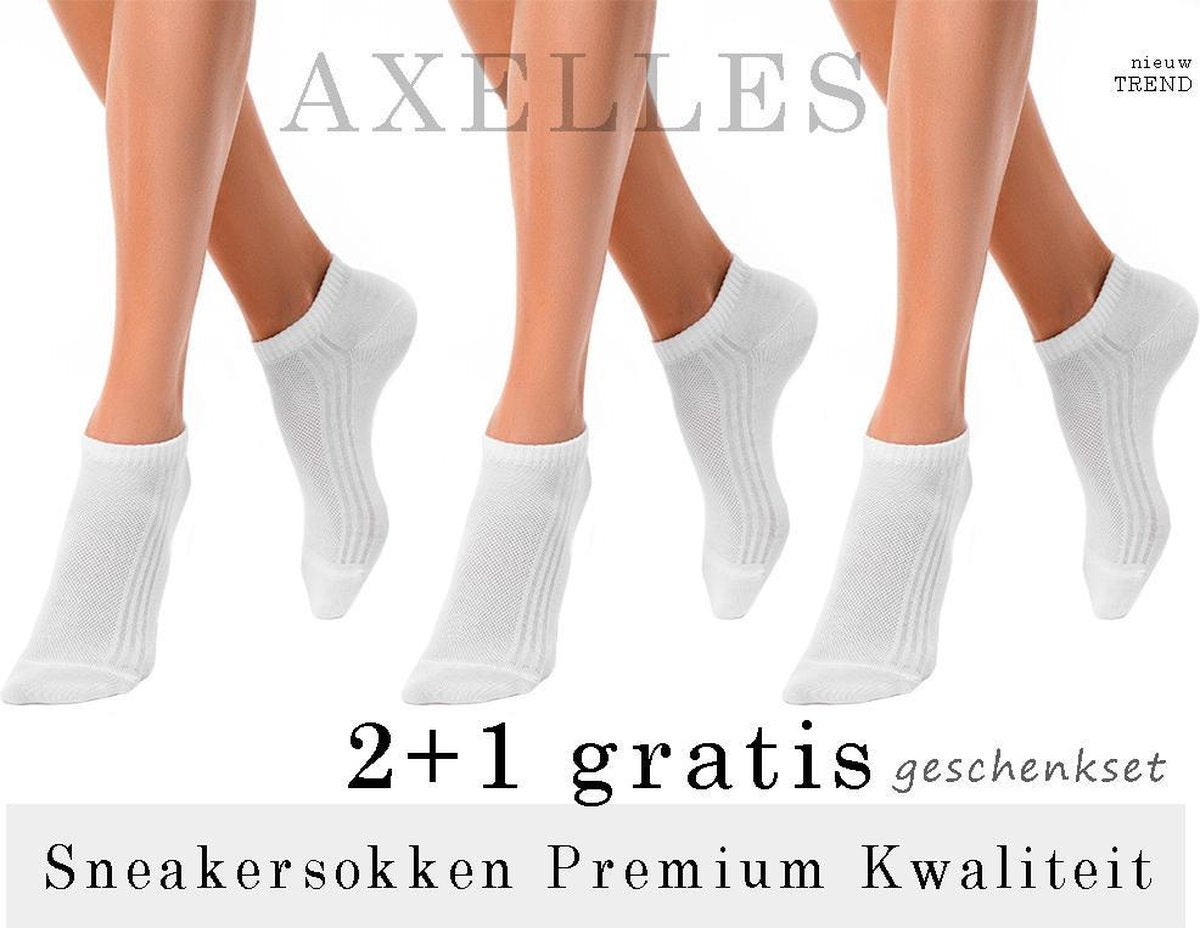 2+1 gratis sneakersokken in BIO-katoen (geschenkset)
