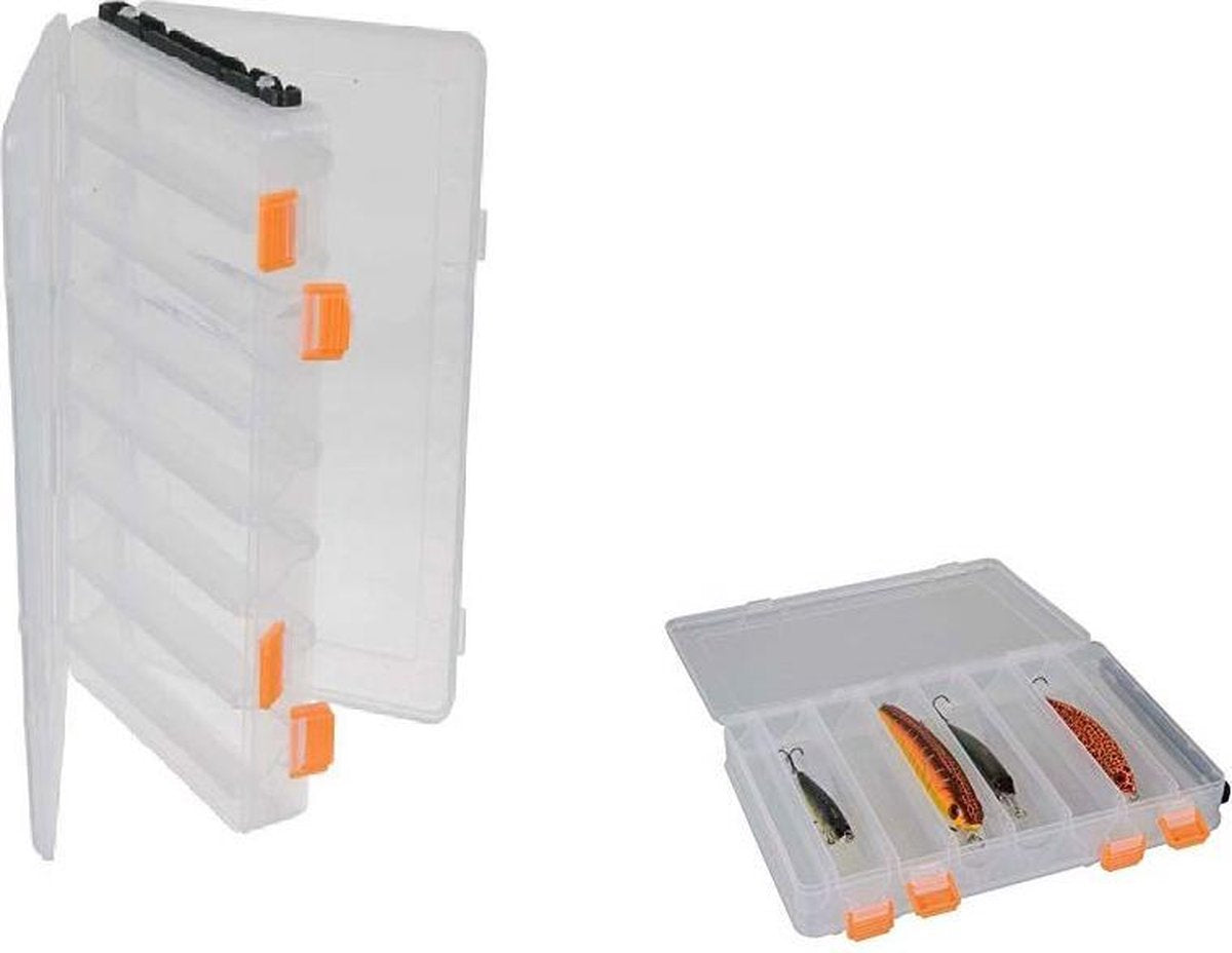 Tackle box - Shad - Roofvissen -16 STUKS - Incl afwaterings sleuf