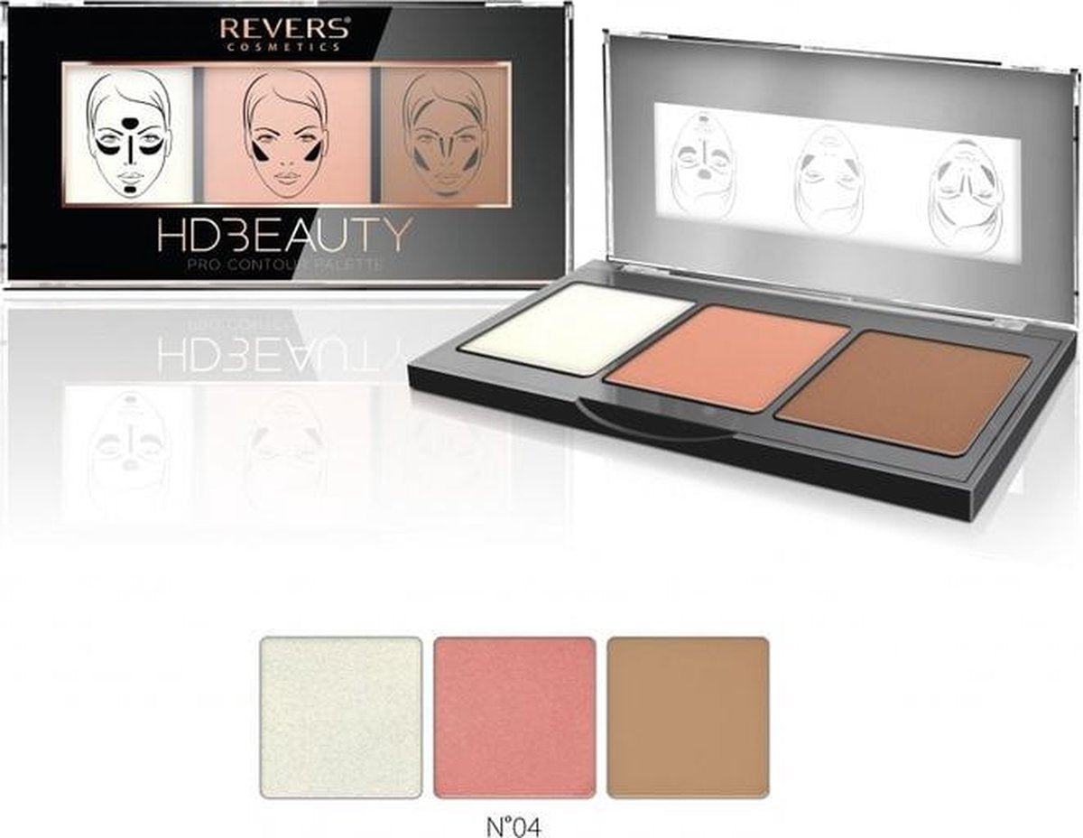 REVERS® HD Beauty Pro Contour Palette #04