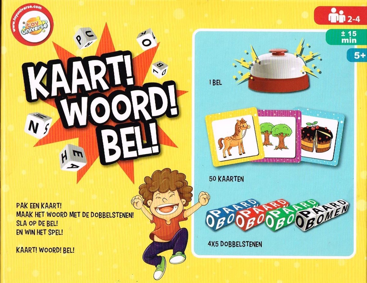 Toy Universe - Spel - Kaart Woord Bel spel - Spelend Leren