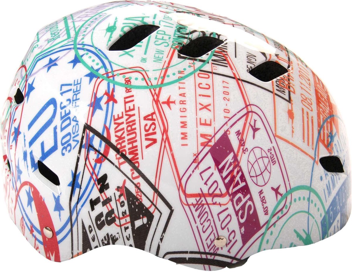 Volare Fiets/Skatehelm - Travel the World - 55-57 cm