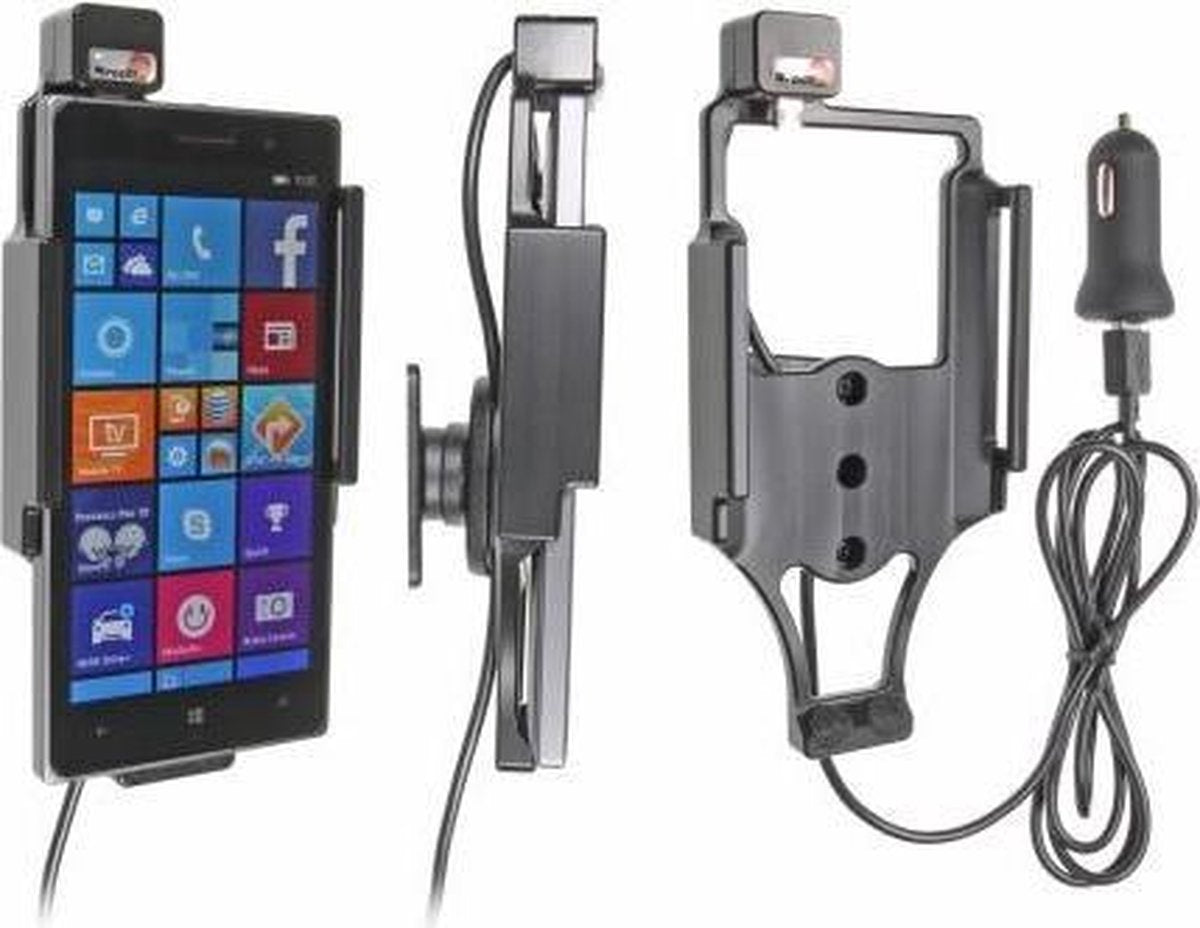 Brodit Active holder 521702 met USB autolader voor Nokia Lumia 830