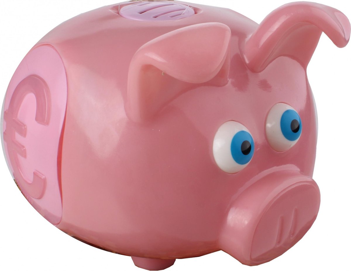 Eddy Toys Spaarvarken Met Licht En Geluid 21 Cm Roze