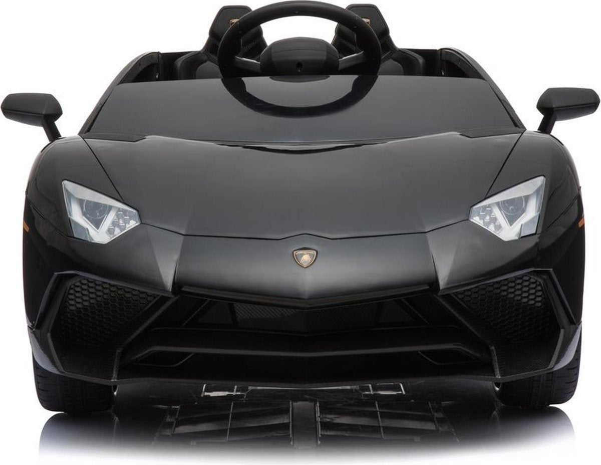 Elektrische Kinderauto Lamborghini Aventador SV Zwart 12V Met Afstandsbediening