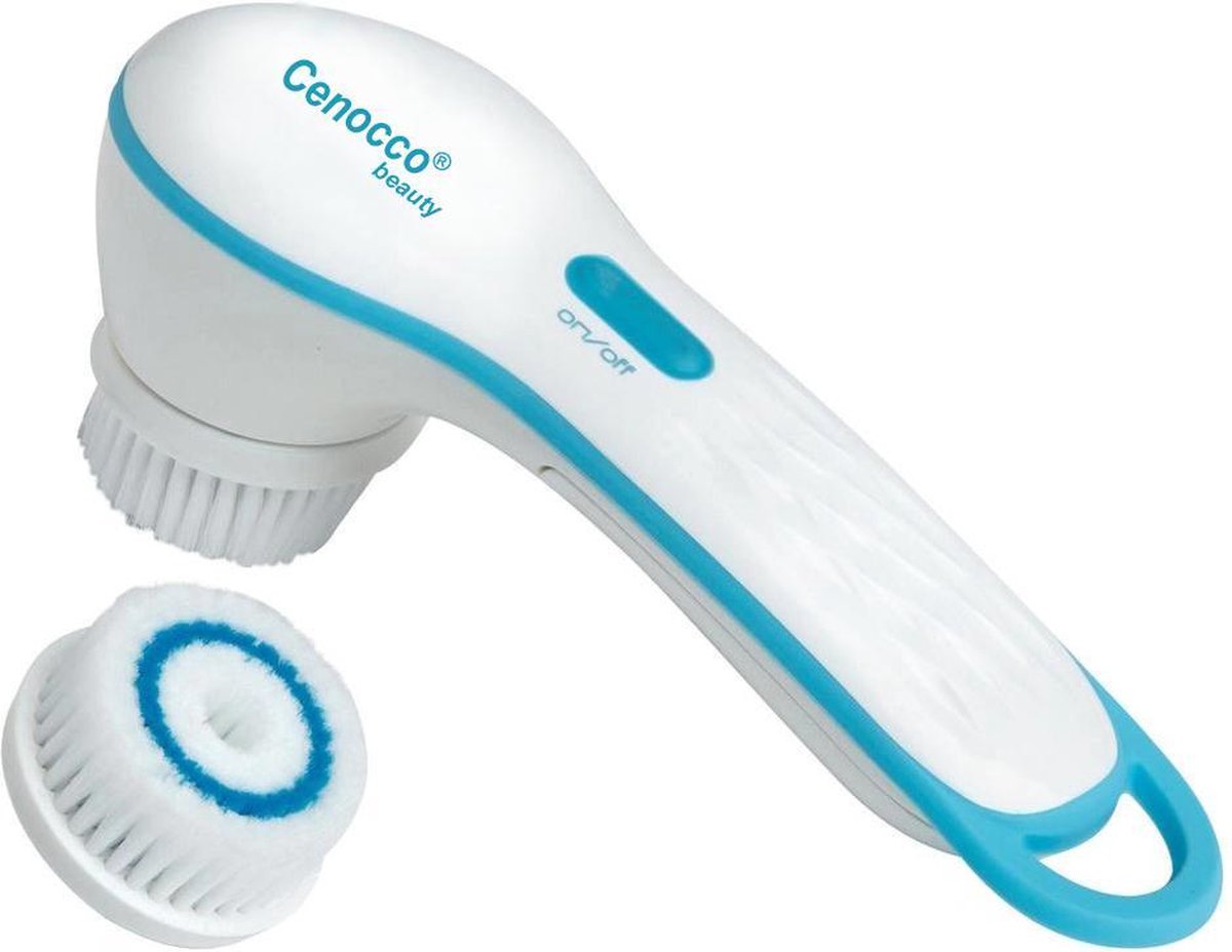 Cenocco - Gezichtsborstel - 3in1 Elektrisch Gezichtsreiniger - Wit/Blauw - CC-9046