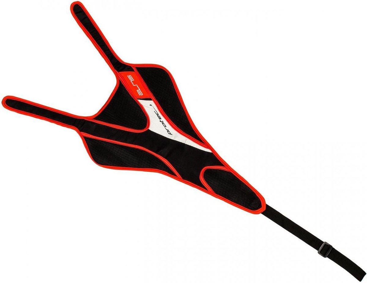 Elite Zweetvanger Protec Plus 45 X 26 Cm Zwart/rood