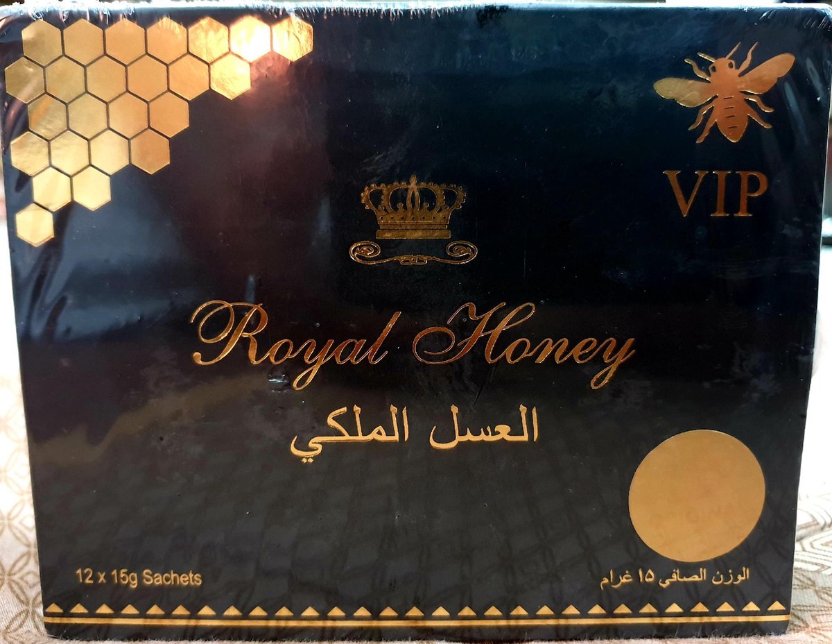 Royal Honey VIP Honey | Royal Honey |HALAL| 100% natuurlijk superfood | Extreme Libido & Testosteron Verhogend middel | 12 Liquid Sticks | Super Boost | 100% Natuurlijke Viagra | Gezonde viagra | GEZOND | Rijk aan vitamines