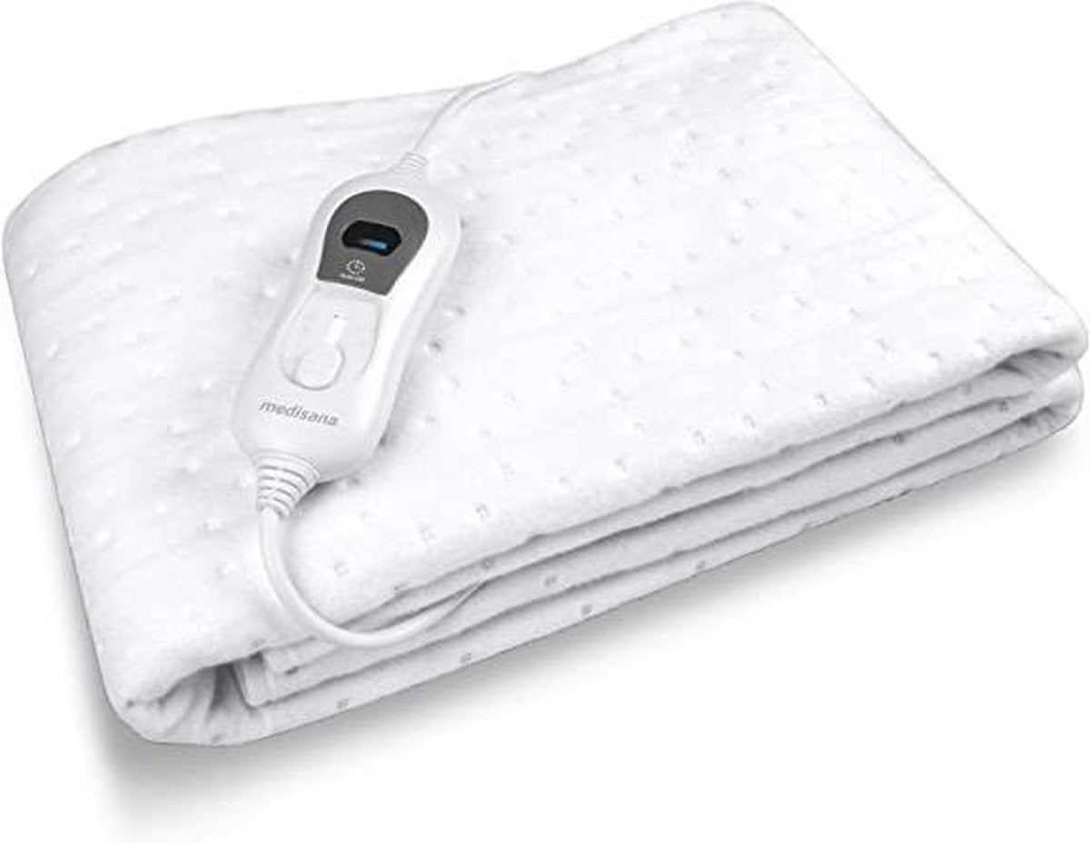Medi Electric Blanket-verwarmde onderdeken - 150 x 80 cm - elektrische deken voor bed met automatische uitschakeling - oververhittingsbeveiliging - verwarmde onderdeken - 3 temperatuurniveaus - matrasverwarmer voor alle standaardmatrassen - wasbaar