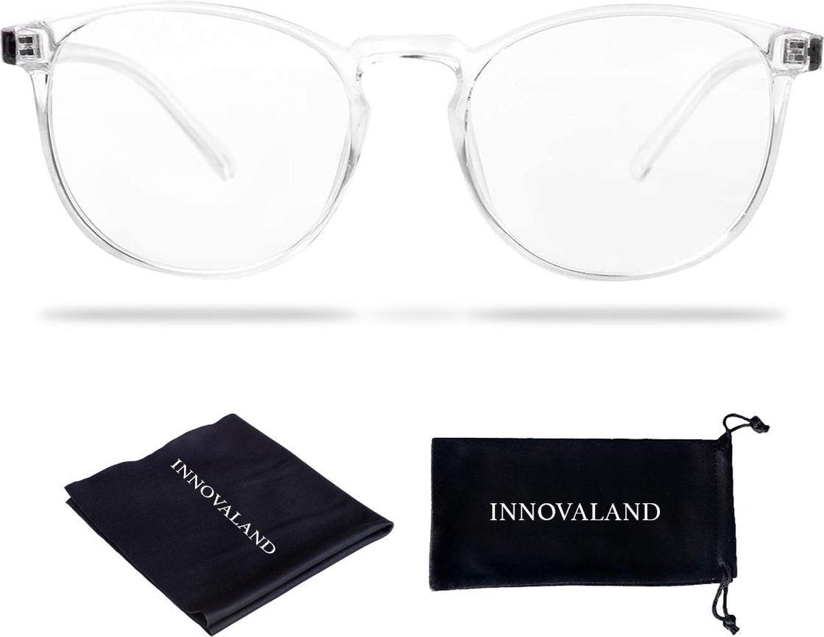 Innovaland Computerbril Premium - Blauw Licht bril - Beeldschermbril - Blue Light Glasses - Blauw Licht Bril Zonder Sterkte - Blauw Licht Bril Filter Brillen - Blue Light Filter Bril - Blauw Licht Filter Bril - Gaming Bril - Game bril