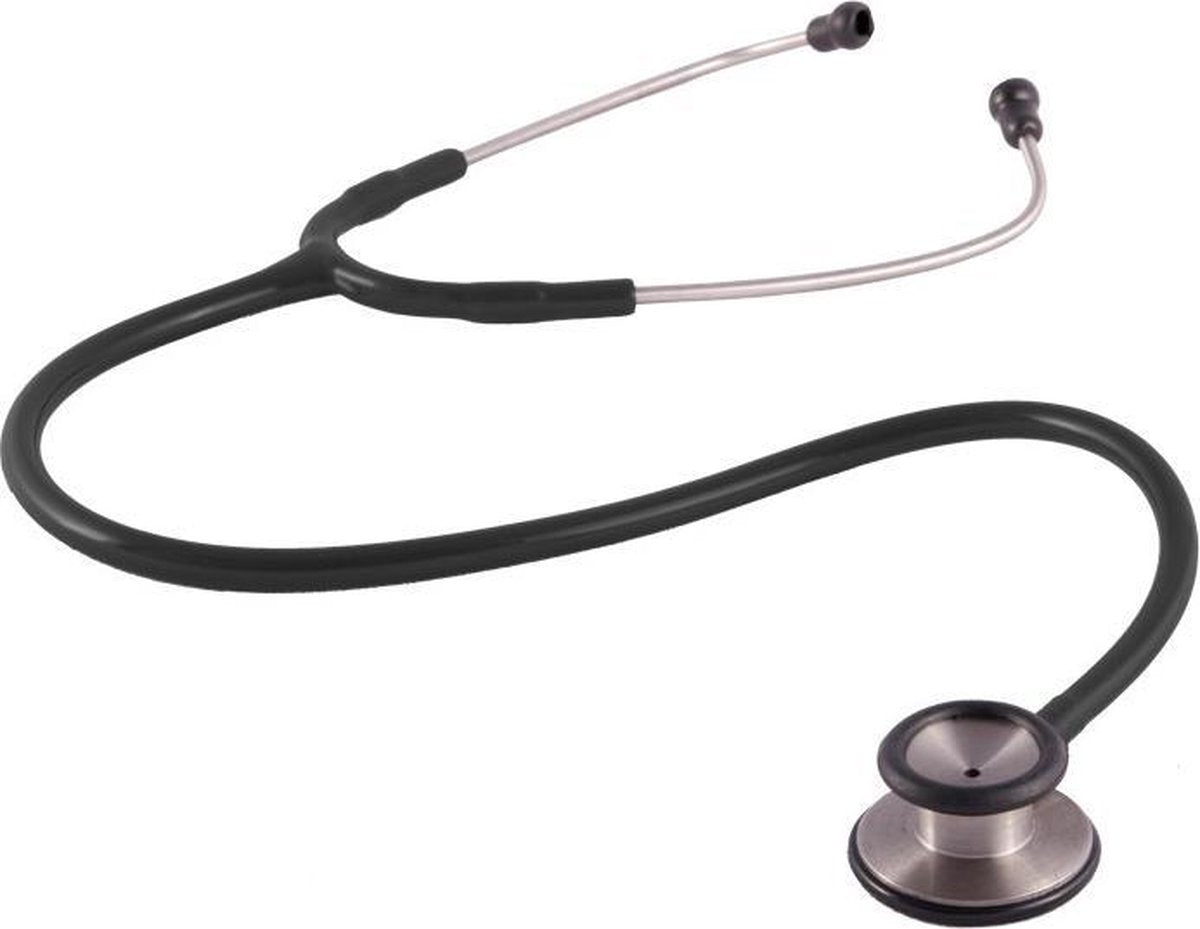 Clinical Dual Head Stethoscoop Zwart