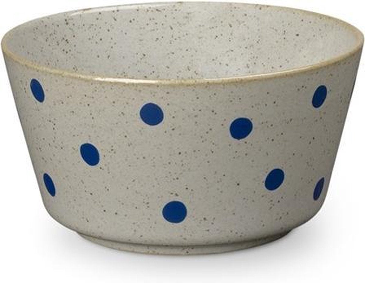 Lyngby Porcelain Dan-Ild bowl D17cm H9cm dot