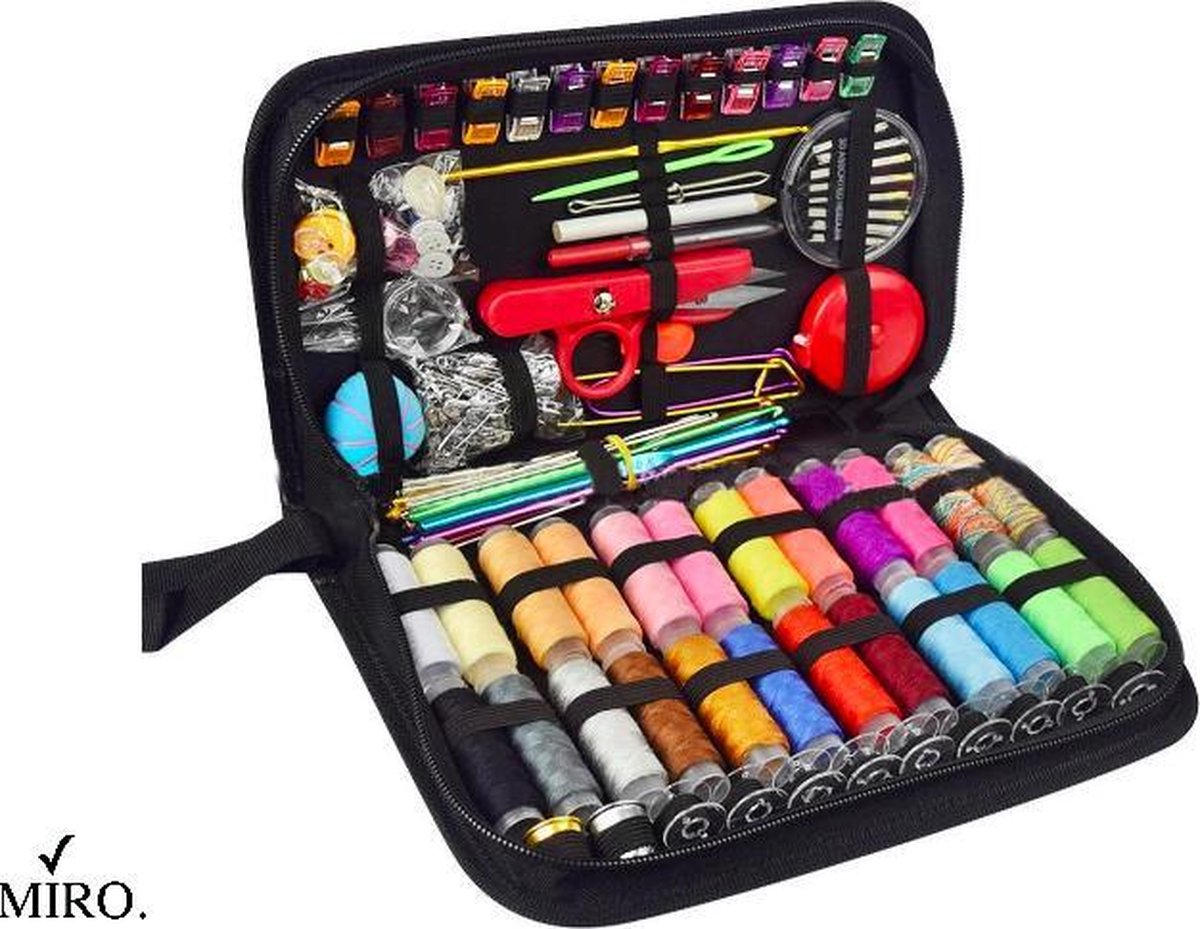 MIRO Ultieme Naaiset Voor Alle Naaibehoeften Complete Set Van 282 Stuks Inclusief Luxe Etui