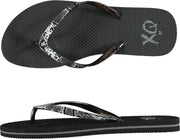 XQ Dames Teenslippers Slang Zwart 41