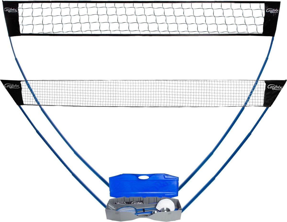 Cozytrix Draagbare Volleybal- En Badminton set Met Bal