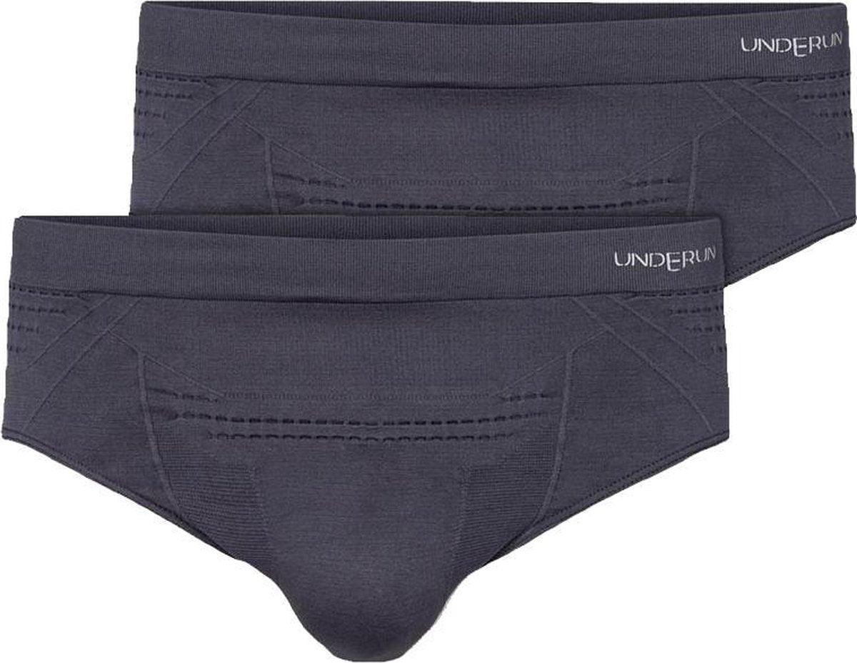 Underun Heren Slip Duo Pack Grijs/Grijs - Hardloopondergoed - Sportondergoed - S