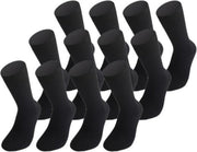 12 paar Damessokken - JustAMoment - naadloos - zwart - 39-42