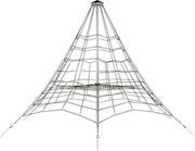 Piramidenet In Gewapend Touw - 3.5 M - Zwart/Gegalvaniseerd/Zwart