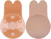 KELERINO. Plak Beha - Plak BH Push Up - Strapless / Onzichtbaar / Herbruikbaar / Liftend - Cup B/C Beige