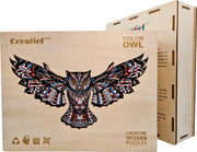 Vliegende Uil - Houten Puzzel Volwassenen - Jigsaw puzzels - A3 formaat