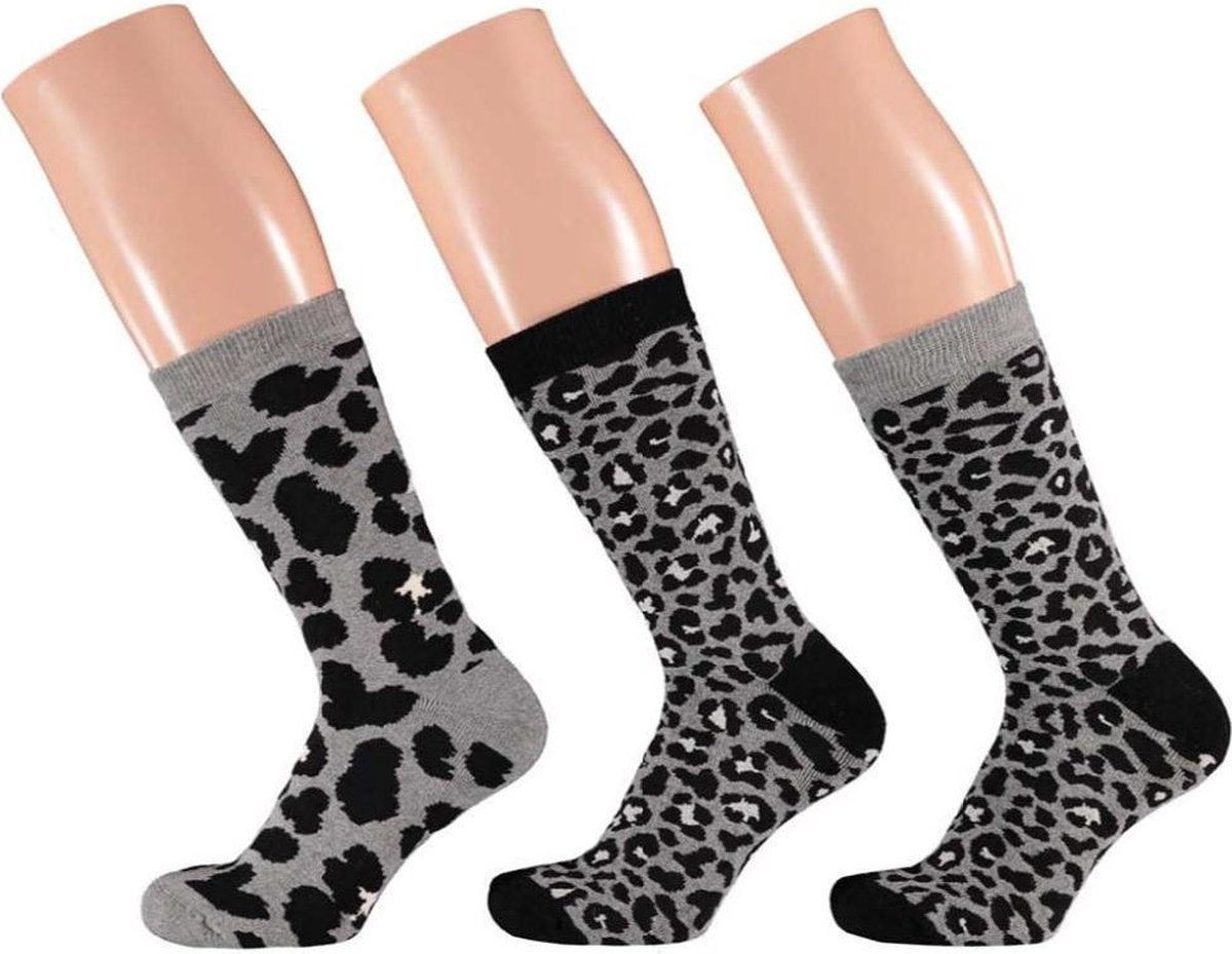 Apollo Laarzensokken Fashion Terry Polyester Beige/roze Mt 36-41