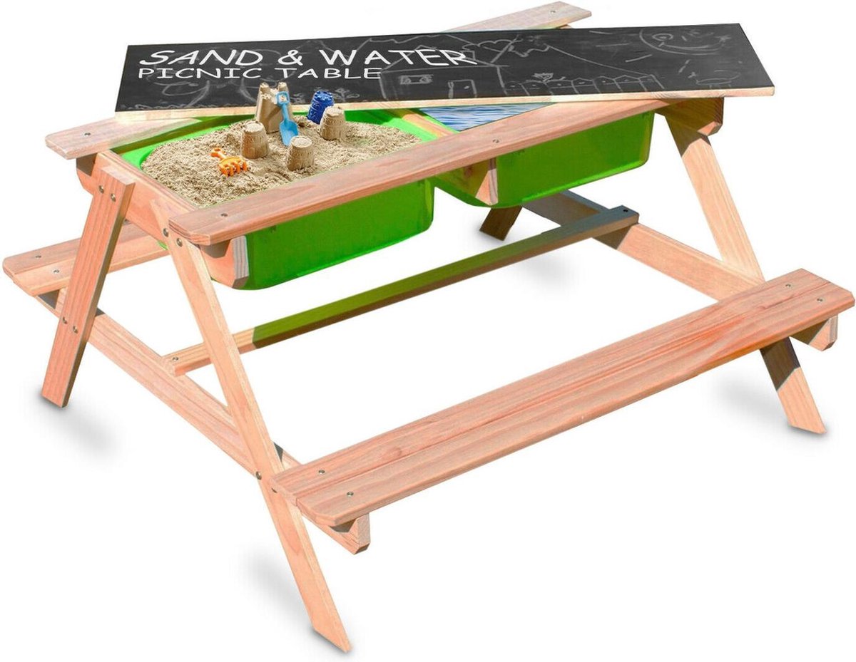 Picknicktafel kinderen 3in1 zand