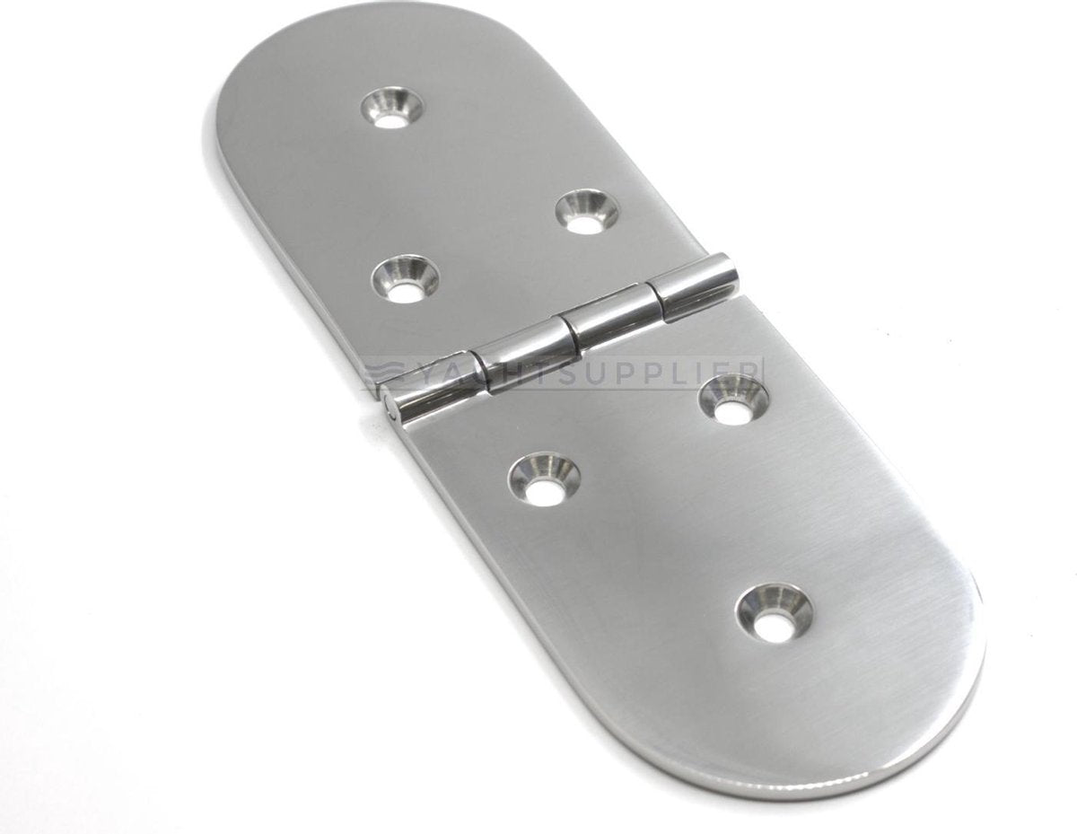 Luikscharnier - 190x65x4 - Rvs 316 - Knoop boven