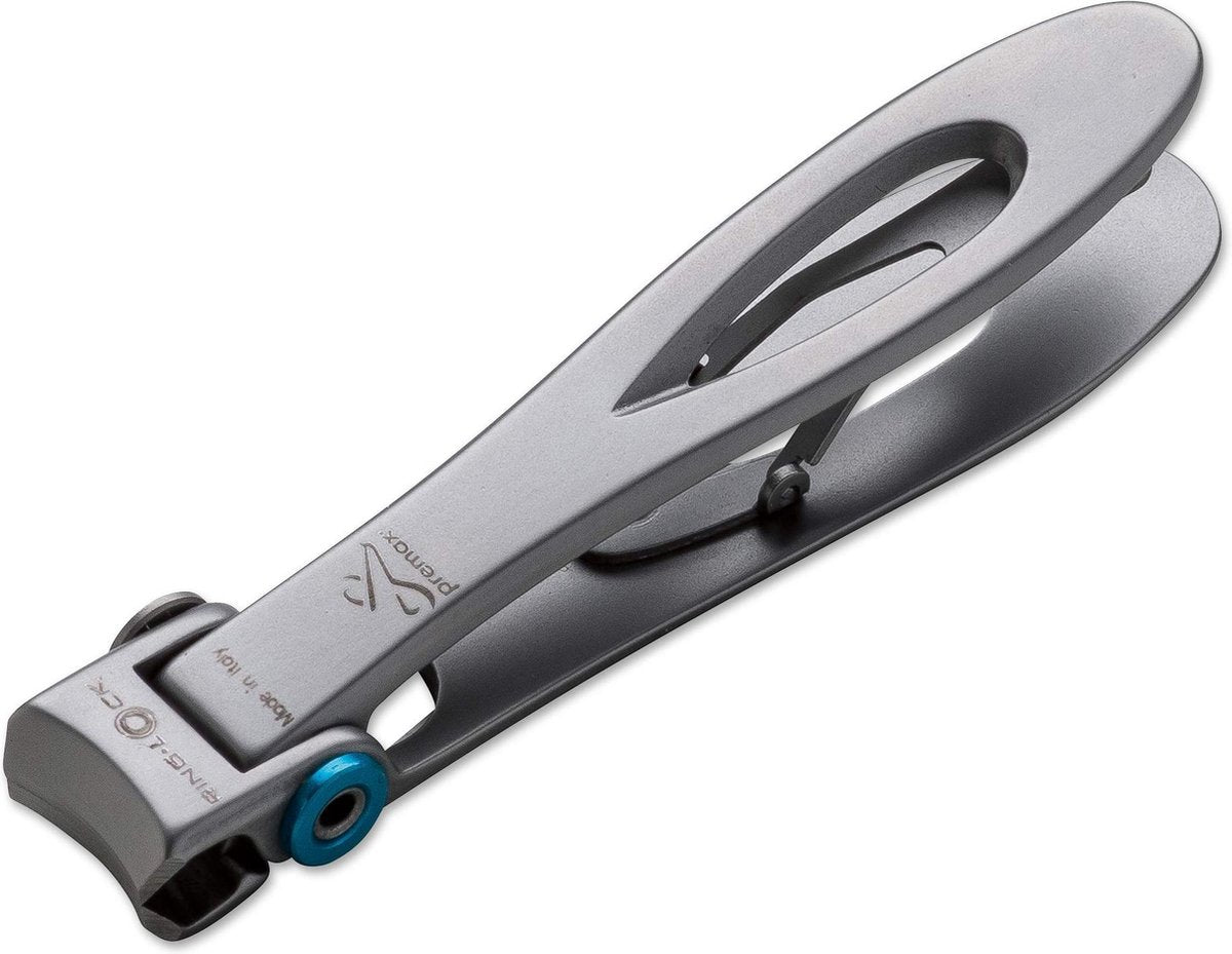 Premax Ring Lock Nagel knipper -Groot -RVS- 9 cm Blauw