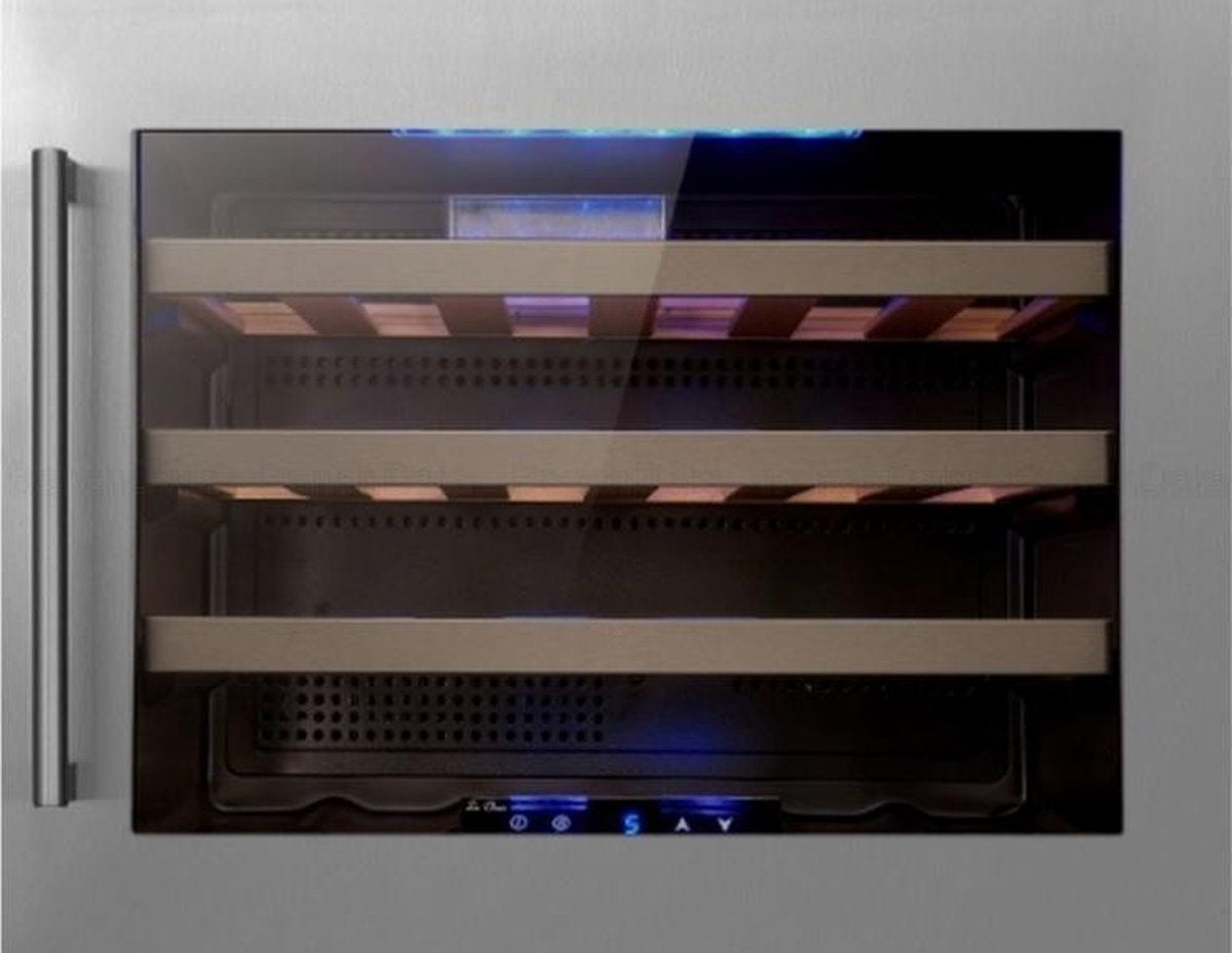 Le Chai LM245 Inbouw wijnklimaatkast - 1 zone - RVS-glasdeur - 24 flessen