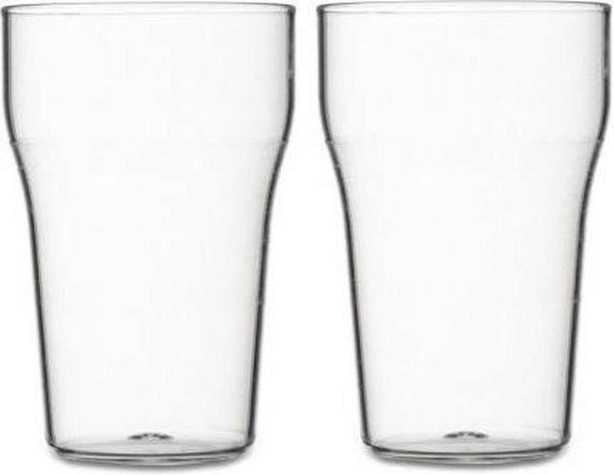 10x stuks Frisdrankglazen van kunststof 175ml - Onbreekbare / herbruikbare camping/picknick glazen